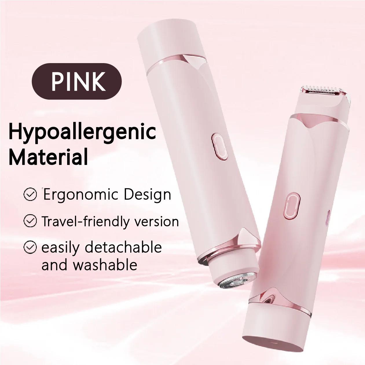 

Электрический триммер-бритва женский водонепроницаемый для влажного и сухого использования триммер для тела