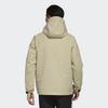 Adidas 3-In-1 Down Jacket with Detachable Hood and Multiple Pockets Men Outerwear Prairie-Brown GP2917
