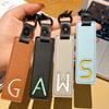 Fashion 26 Letters Key Chain Pu Leather Alphabet Letter Keyring Car Key Accessories Business Key Holder Women Bag Pendant Decor