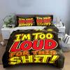Bold text graphic design. Bedding sets Duvet cover sets Duvet covers Pillowcases(1* Duvet Cover 2* Pillowcases without duvet insert)