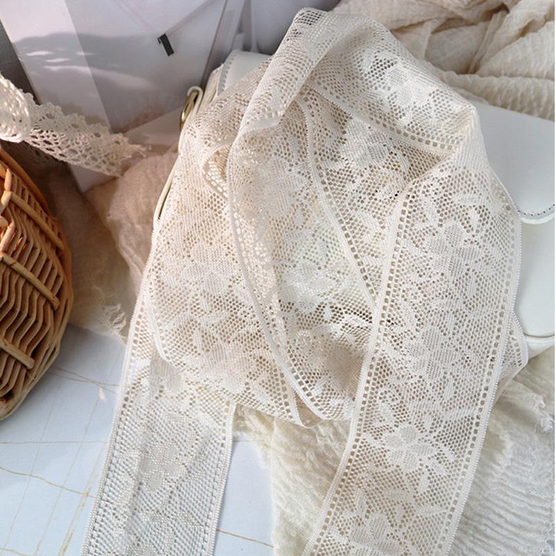 1Pc Tassel Lace Scarf Daily Commute Hair Tie Decoration Bag Flutter Holiday Event Belt Dinner Party Lace Flutter Multicolor