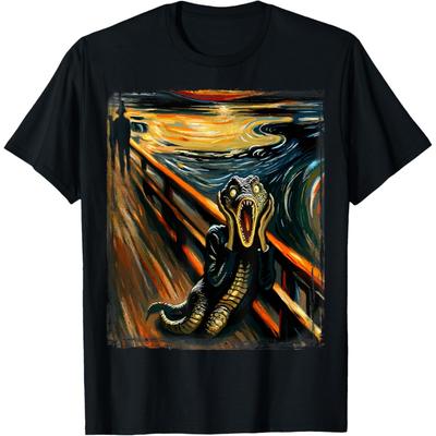 Artsy Scream Shirt for Crocodile Lovers _ Artistic Crocodile T-Shirt(1)