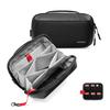 Tomtoc Gadget Pouch Accessory Large Compatible with MacBook Mobile SD PC Multipurpose Ideal for Business and Home Black Bag, Capacity, Adapter,