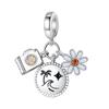 Eiffel Tower Cute Pet Music Ultimate Simplicity 925 Silver Theme Charms Beads Fit 3mm Bracelets DIY Fine Jewelry Making