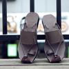 Men Sandals Summer Male Flip Flops New Beach Sandals Men Lightweight Slippers Breathable Half Drag Casual Men Lazy Shoes