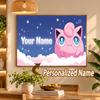 Jigglypuff Custom Name Diamond Painting Personalized 5D Full Drill DIY Diamond Art Home Decor