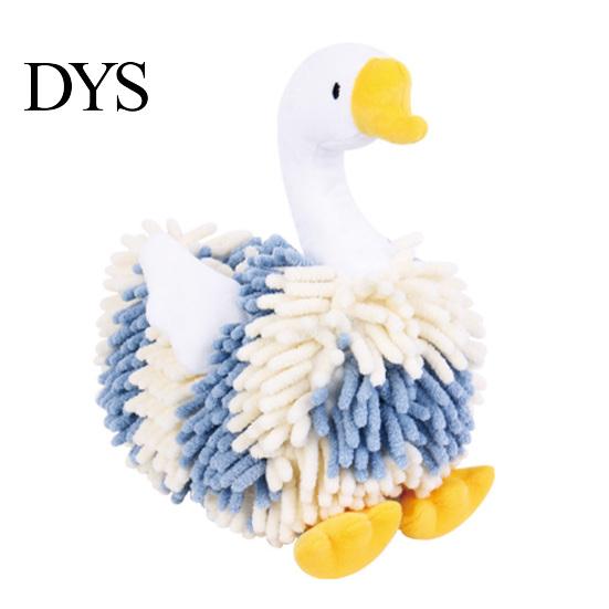 Kitchen And Bathroom Hand Towels Chenille Goose Towel, Soft Cute Fuzzy Hanging Towel for Absorbent Ball Kids Room Lovely Swan Design