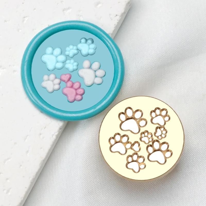 10Pcs Embossed Seal Stamp Head Scrapbooking Stamp Head for Appreciation Card Invitations Envelope Embellishment