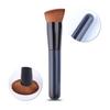 Foundation brush 131, flat cheek brush, rubbing cream, cheek brush, portable makeup brush, angled flat head brush, short, thick and soft hair,