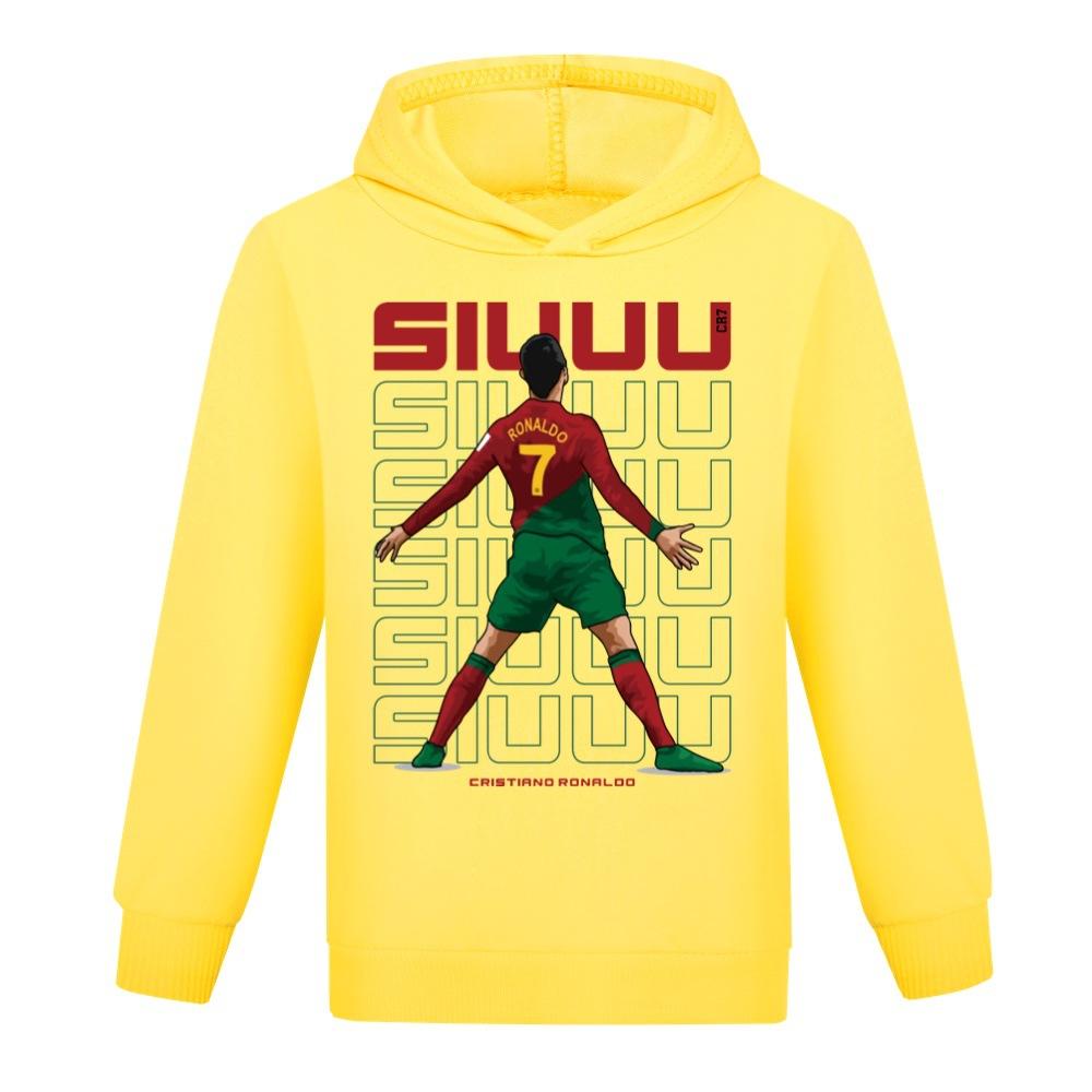 Modischer Kapuzenpullover mit Aufdruck und langen Ärmeln für Jungen und Mädchen