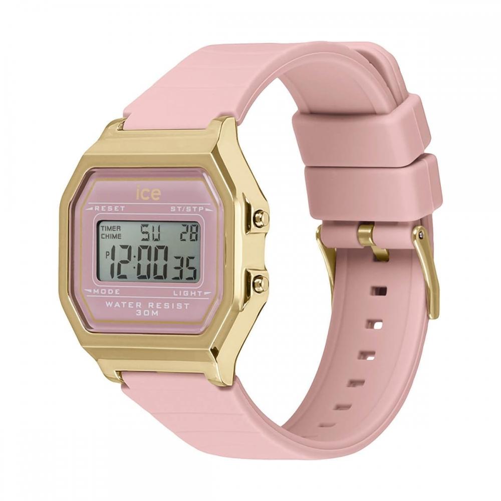 Autorisierter Distributor [Ice Watch] Ice Watch Digital Damen 022056 Ice Digit ICE Digit Brush Pink Small