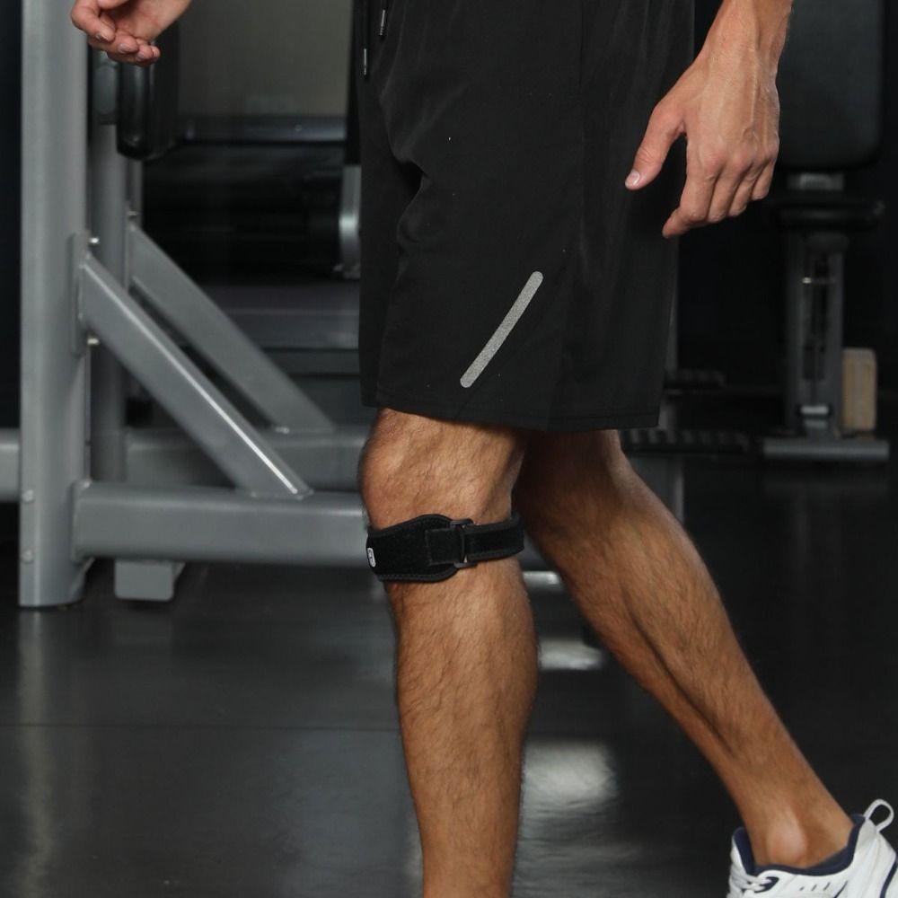 1 Pair Compression Sports Patella Strap Adjustable Knee Band Brace Basketball Volleyball