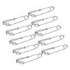 10Pcs Stainless Steel Longline Branch Hangers Snap Clip Tuna Clamp Fishing Tackle 2.6X100mm
