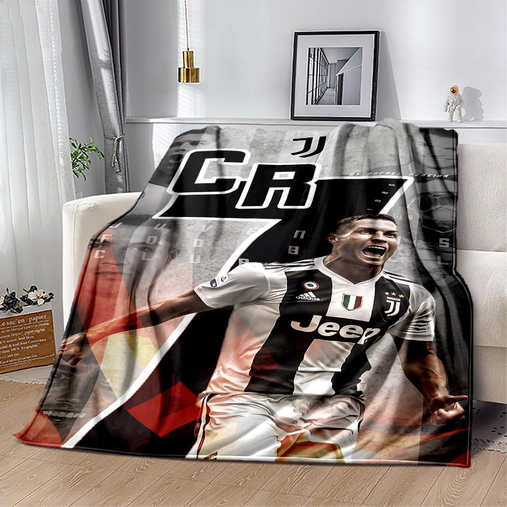 Ronaldo Legacy Continues Blanket Durable Comfort Suitable for Sofa Seaside Picnics All-Season Use Modern Style