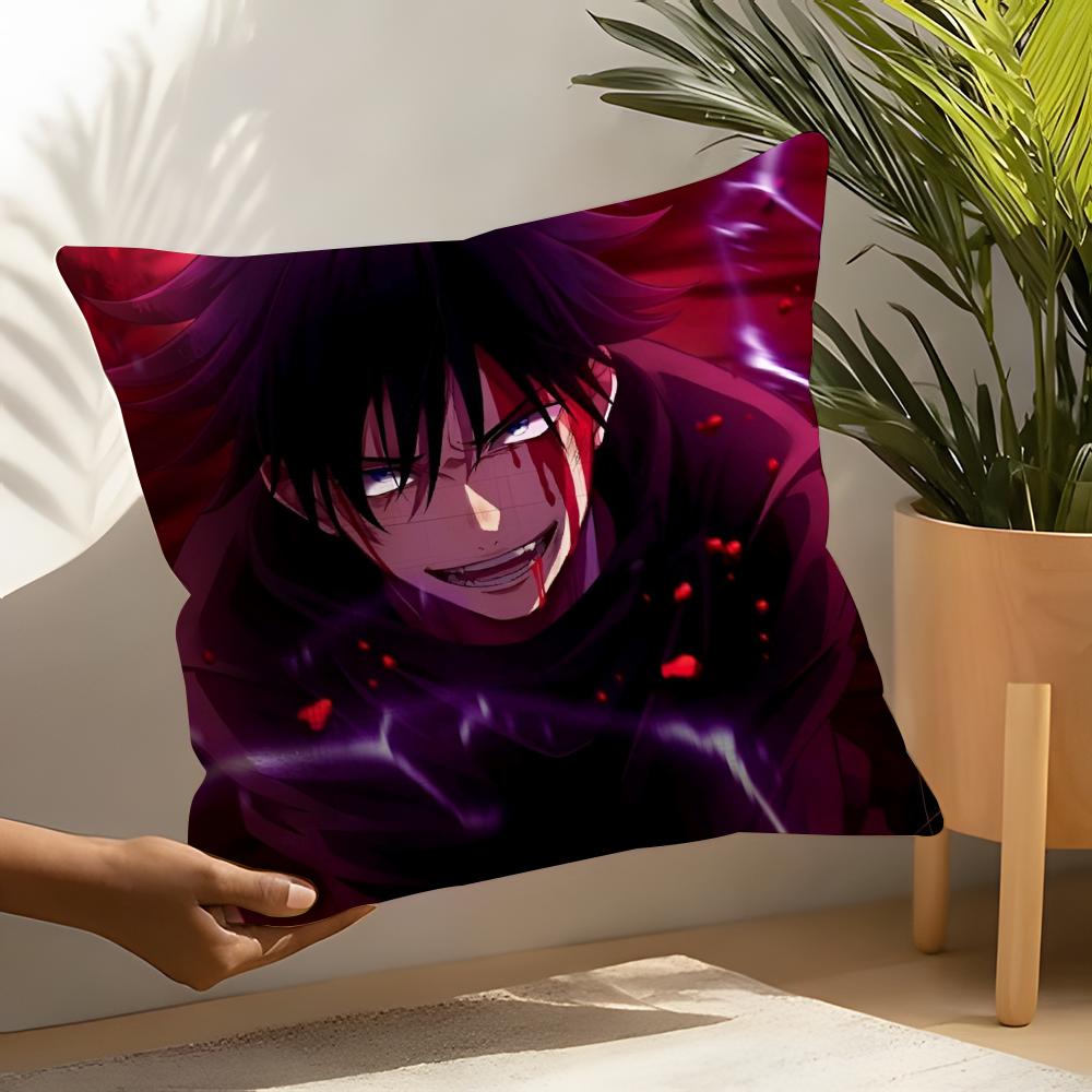 Jujutsu Kaisen Pillow Case Linen Cushion Covers For Decorative Sofa Home Pillows Case Car Chair Pillows Cases