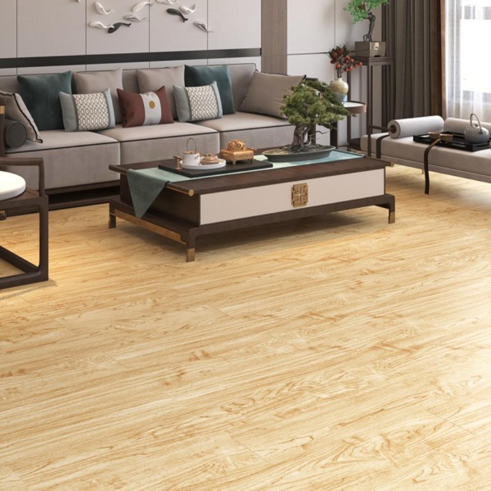 1PCS 91x15cm Self-adhesive Floor Sticker Self-adhesive Waterproof Wood Grain Floor Wallpaper Wood Grain Thicken