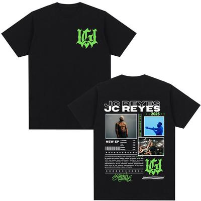 Rapper Jc Reyes Tour 2025 Grafik T-Shirts Herren Damen Kleidung Mode T-Shirts Baumwolle Lässig Übergroß Kurzarm T-Shirts