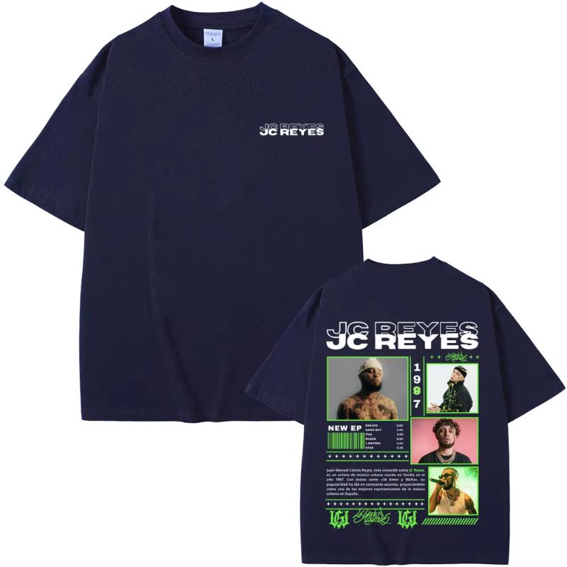 

Hot Sale Rapper Jc Reyes Tour 2025 Graphic Print T-shirt Men s Hip Hop Fashion Short Sleeve T-shirts Men Retro Oversized T Sh... S разноцветный