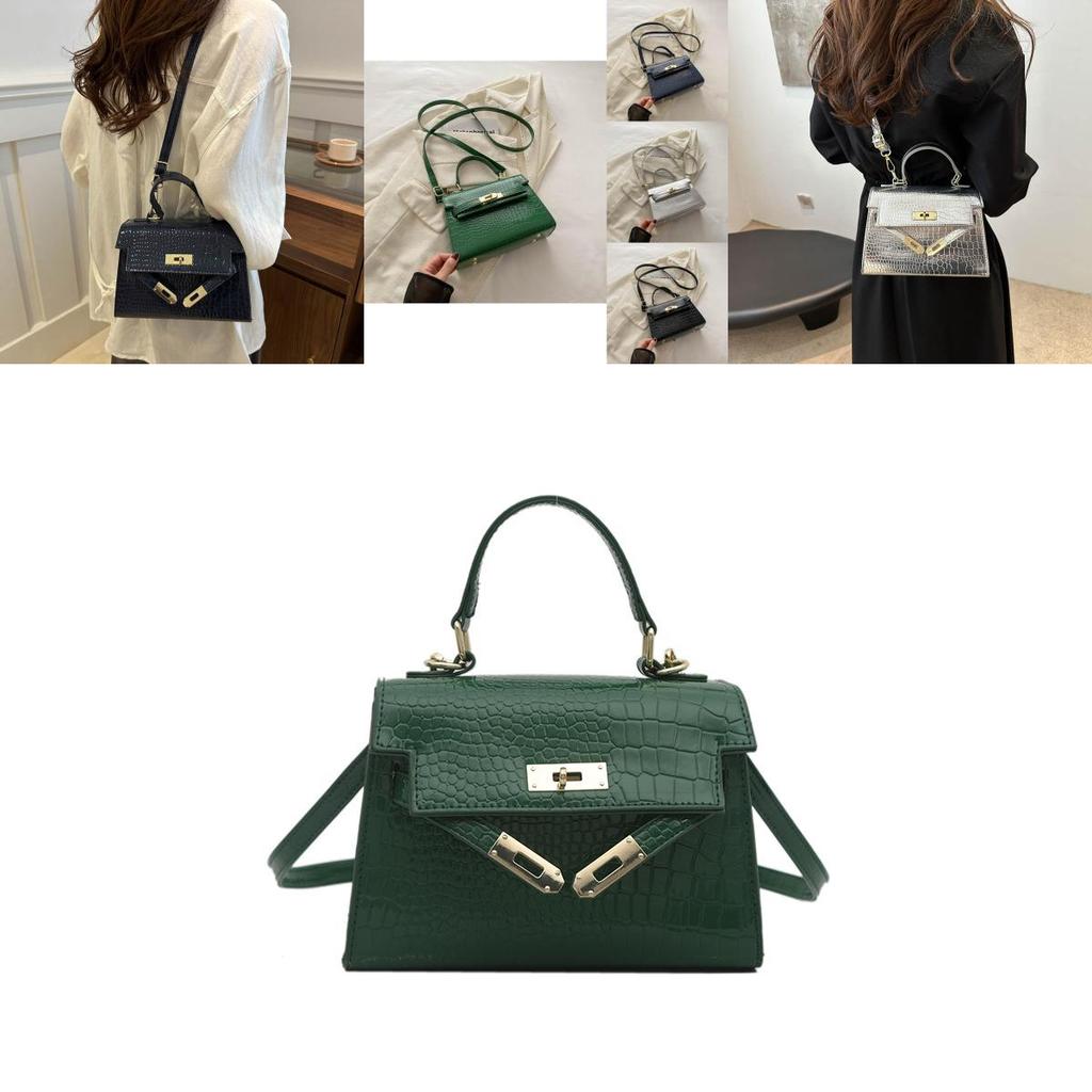 Trendy Summer 2024 Fashion Small Crossbody Bag Stylish Pu Leather Handbag For Daily Use In Black Blue Silver Green