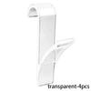 Kitchen bathroom heating bathroom creative transparent and strong plastic hooks no punching no nails S-shaped hooks S-hooks