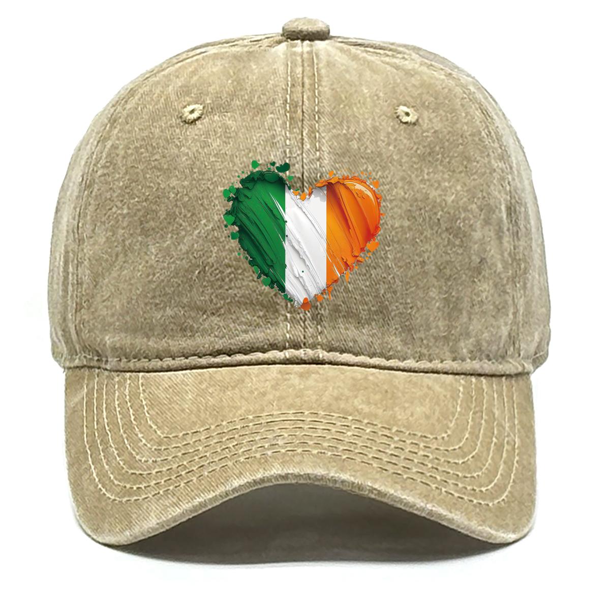 

Бейсболка Снэпбэк с принтом Сердце Флаг Ирландии, Патриотичная Кепка с плоским козырьком, Регулируемая пряжка, Повседневная, Потертая, Мешковатая, Регулируемая бейсболка as the picture хаки
