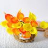 Künstlicher PU Mini Calla Lilienstrauß für Hochzeit und Heimdekoration