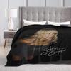 Cozy Sabrina Carpenter Eras Tour Blanket Merch Bed Decorative Espresso Album Throw Blankets Soft Flannel for Car
