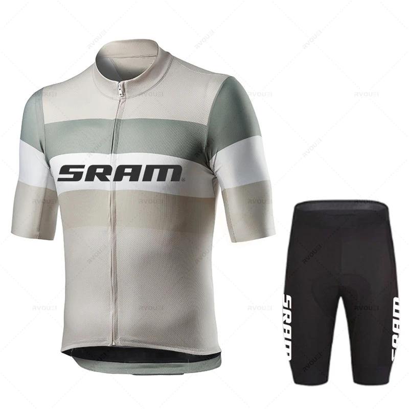 Sram Pro Cycling Clothing for Men, Road Bike Wear, Racing Clothes, Quick Dry, Bicycle Jersey Set, New, 2026