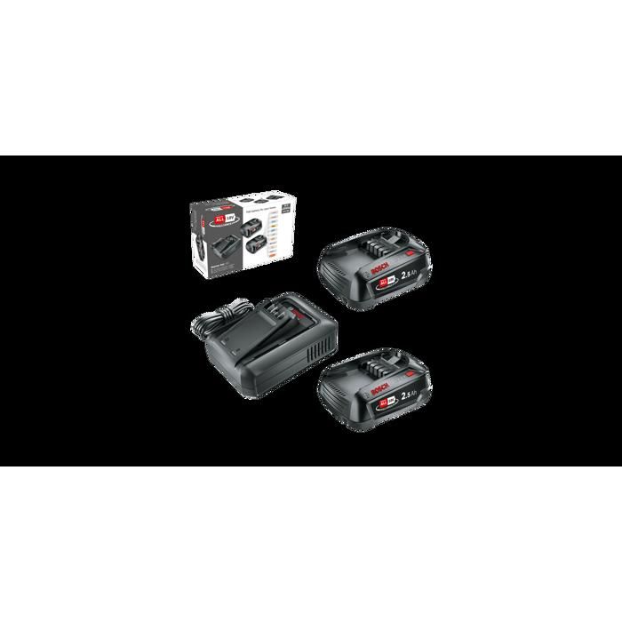 Pack 2 batteries 18V 2,5 Ah + chargeur AL 18V-44 - Bosch - POWER FOR ALL 18V