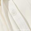 Womens Winter White Wool Blend Trench Coat With Belt Loose Fit Collar Long Sleeve Street Style