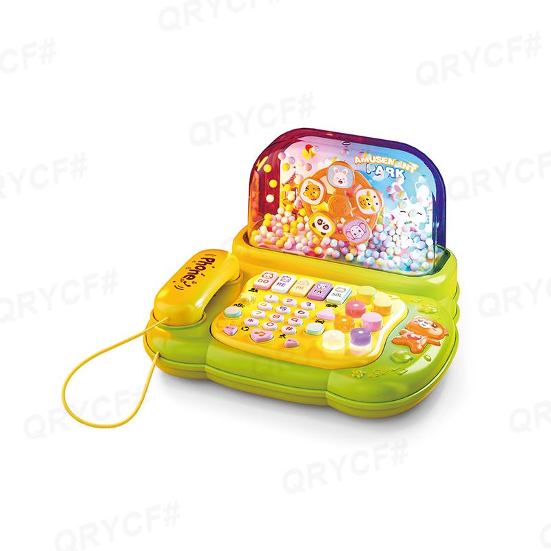 

Baby Musical Phone Toys Snowflake Toddler Interactive Learning Toy Lights Cat Telephone Story Early Education Montessori Gift