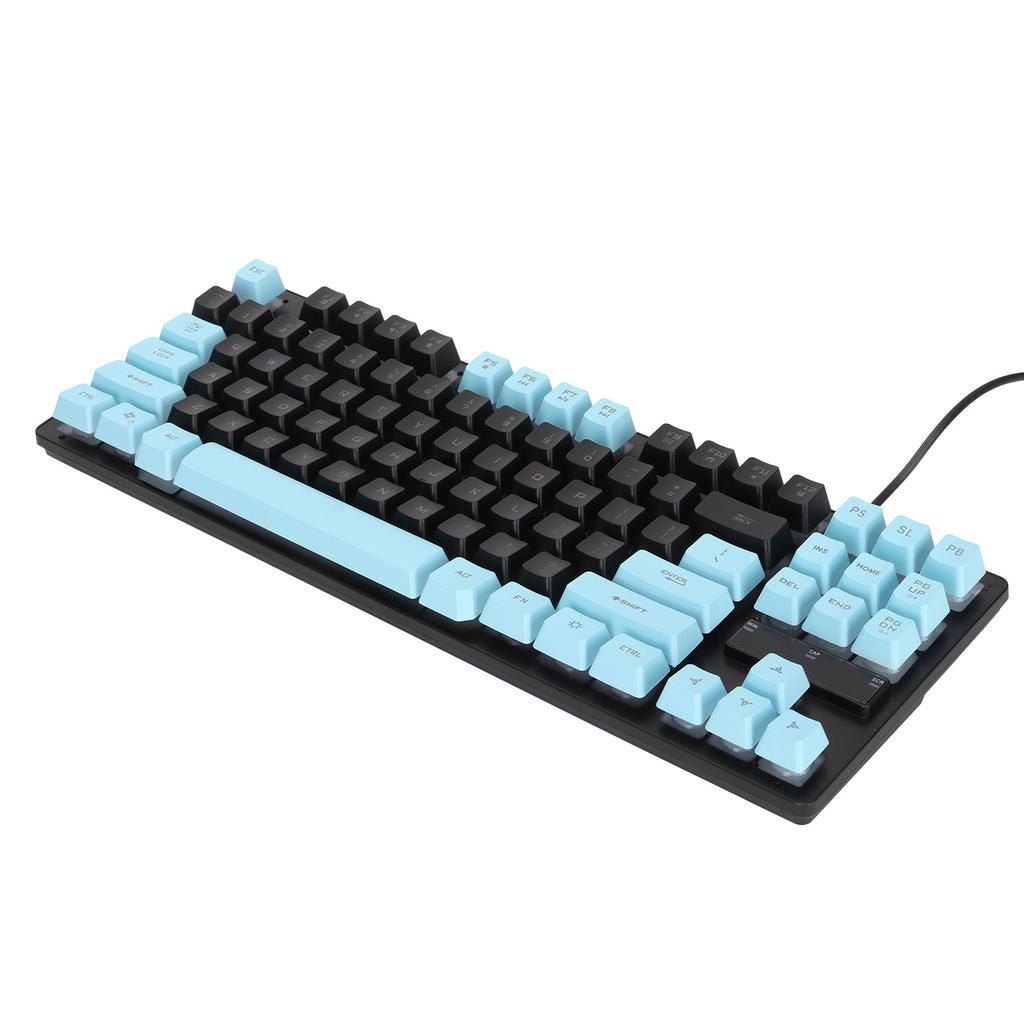 Mechanical Keyboard Sensitive Triggering Lightweight Portable Two Colors Stitching PC Keyboard for