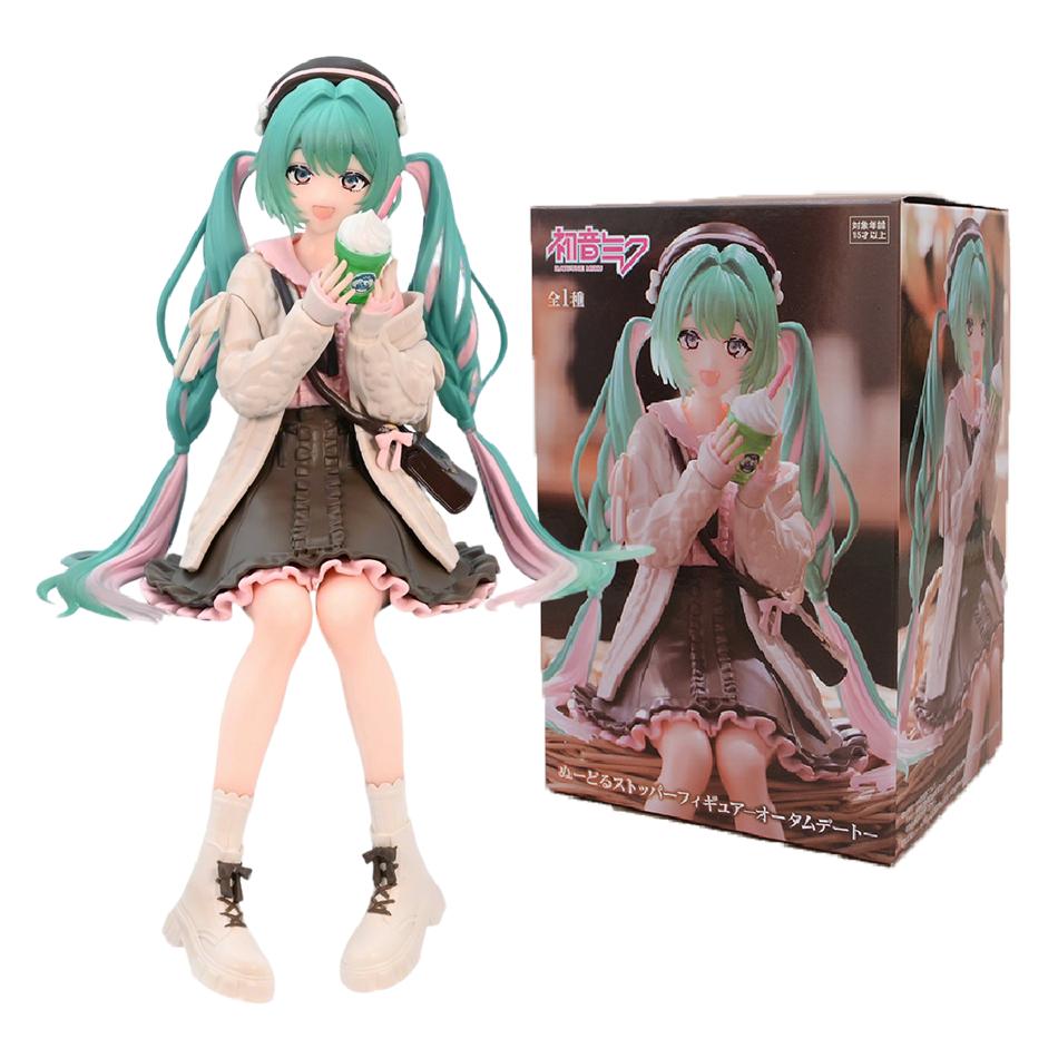 3 kinds New Hatsune Miku Anime Figure Flower Fairy Sitting Position PVC Action figure Model Toy Decoration Collect Gifts