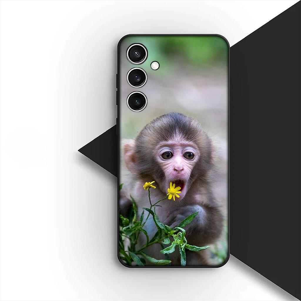 Casing Phone Cover for Samsung Galaxy S25 S24 S23 FE Ultra Plus S7 Edge S25+ S23+ A56 5G Case Monkey Gorilla Ape Baby Animal