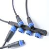 M15 2-8-poliger wasserdichter Steckverbinder für LED-Stromkabel, Stecker/Buchse, Kupferdraht, 2/4-polig, Luftfahrtstandard, Nennstrom 10A