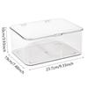 PET Material Desktop Storage Box Dust-Proof Cover Transparent Visible Large-Capacity Environmental Protection Organization Box