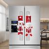 2 Pcs Xmas Refrigerator Handle Cover 23x16cm Gnome Kitchen Appliance Handle Cover for Microwave Dishwasher