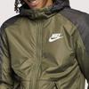 Nike Logo Printed Casual Hooded Windproof Warm Cotton Jacket Men Jackets Army-Green AJ7957-222