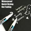 1/3Pcs White Permanent Marker Pens 0.7/1.0/2.5MM Paint Marker For Wood Rock Plastic Leather Glass Stone Metal Deep Hole Marker