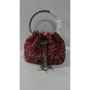 2026 Womens Crystal-Embellished Crossbody Bag Fringe Detail Small Square Shoulder No Top Handle