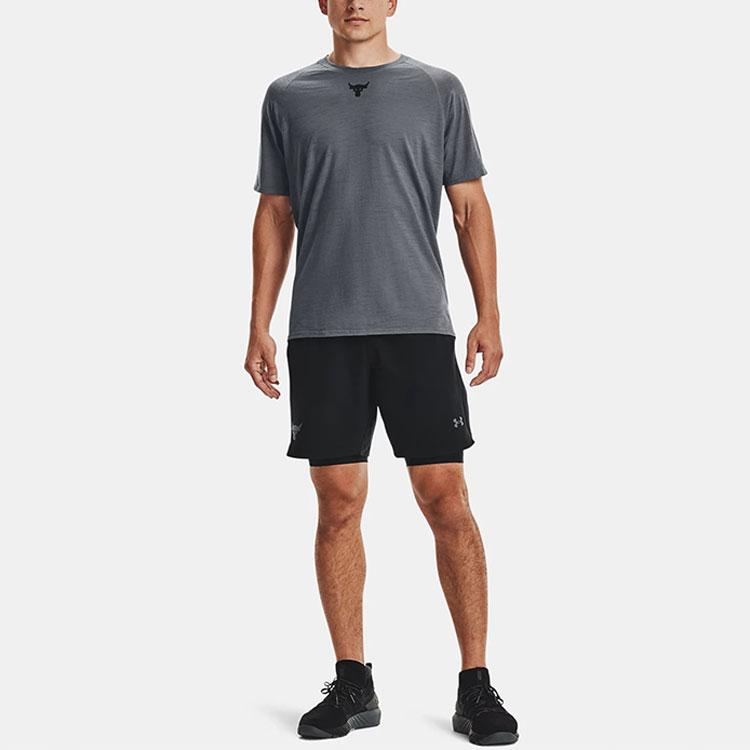 Under Armour Johnson Series Solid Color Casual Training Shorts Men Shorts Black 1356562-001