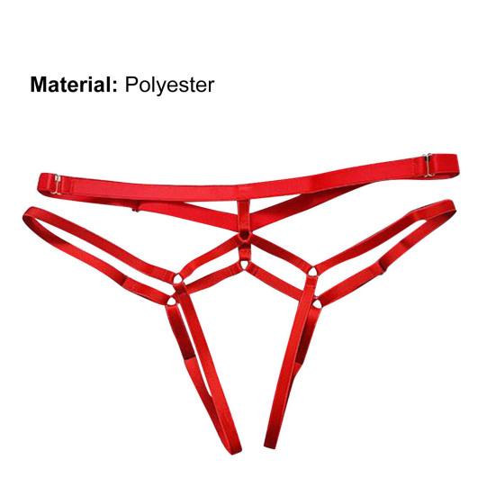 Women Thong Plus Size Color See Through Fashion Adjustable Sexy Pure Openwork T-back Valentine's Day