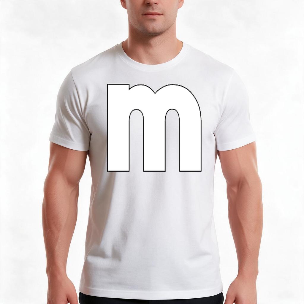 M Tshirt Summer Casual Cotton Tee Oversized Streetwear Tops Vintage Graphic Print Loose Fit Short Sleeve Unisex Unisex Unisex
