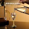 Crystal Shot Glasses Set With Gold Rim Or Foil Finish 1-100ml Mini Liquor Cups Whiskey Sake Baijiu 6/10 Piece