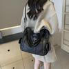 Y2K Daily Commuting Large Capacity Tote Hand Bags Soft Pu Leather Shoulder Bags for Women Quality Crossbody Bags AVE