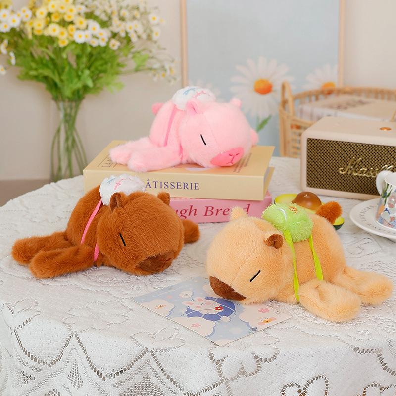 Cute cute capybara popping circle plush toy doll little fox doll bracelet children's soothing doll