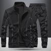 Erkek Spor Giyim Setleri Günlük Eşofman Takımı Erkek Takımlar İki Parça Sweatshirt + Pantolon Büyük Beden