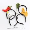 Creative Vegetable-Themed Headbands: Cute Scallion, Pepper, and Ginger Hair Clips for Photos & Performances