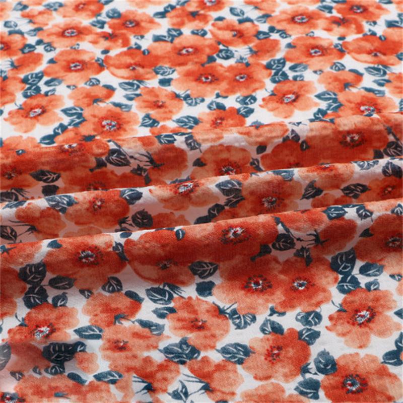 Summer Thin Cotton Cotton Dress Cheongsam Anti Mosquito Pants Fabric DIY Skirt Summer Skirts Cloth Printing Artificial