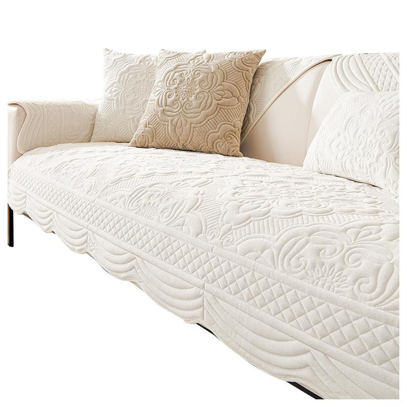 Nordic High-Grade Plush Sofa Cushion Dustproof Non-Slip Sofa Cover Towel Four Seasons Universal Sofa Cushion